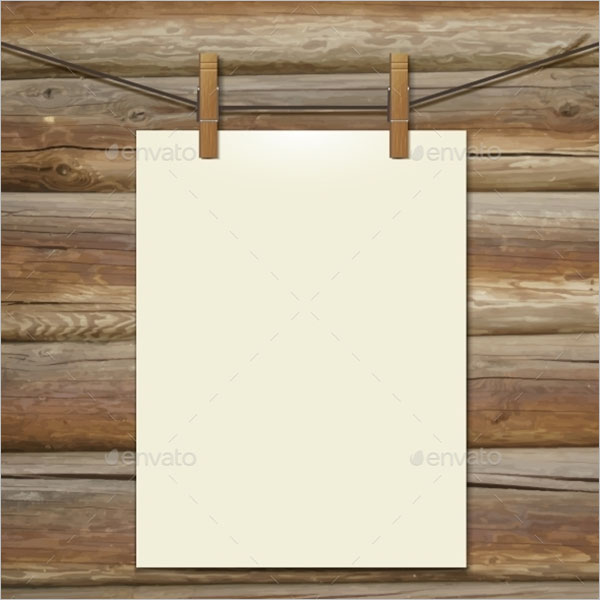 Poster Hanging Tape Template