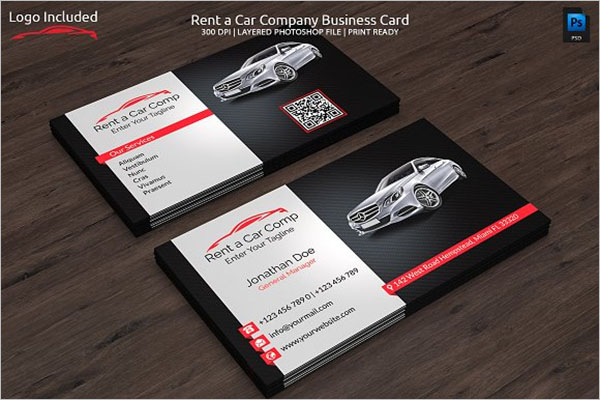 Rent a Car Business Card Template