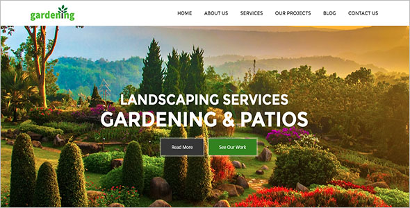 Sample Garden Landscaping Template