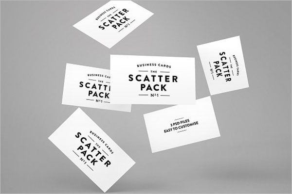 Scatter Staples Business Cards Template