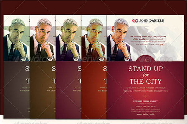 Stand Up For City Political Flyer Template