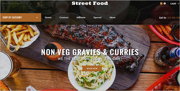 Street Food Store OpenCart Template