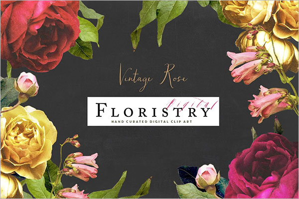 Vintage Floristry Texture Design