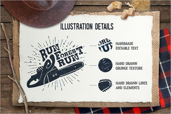 Vintage Hand Drawn Poster Template