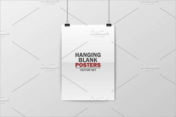 blank Hanging Poster Template