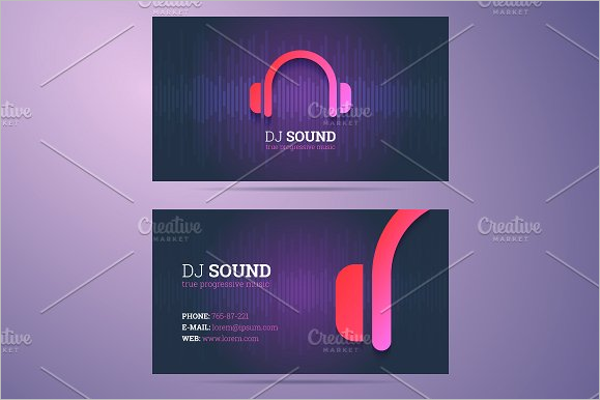 music business card holdes