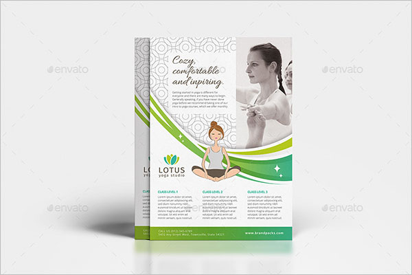 A4 Yoga Poster Template