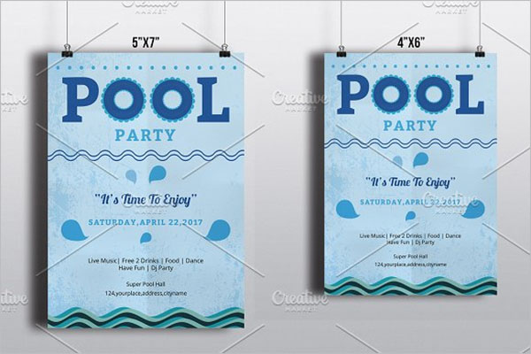 Best Pool Party Flyer Design
