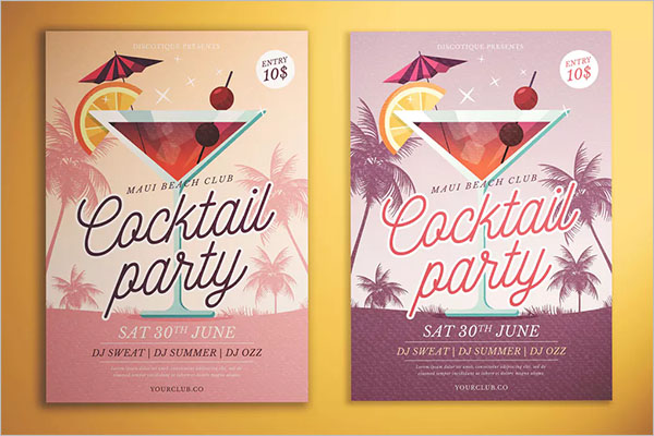 Cocktail Party Flyer Design