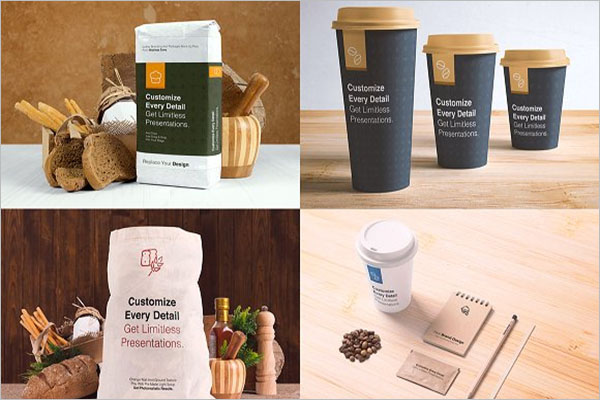 Coffee Packages Mockup Template