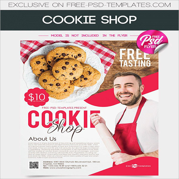 Cookie Shop Printable Flyer Theme