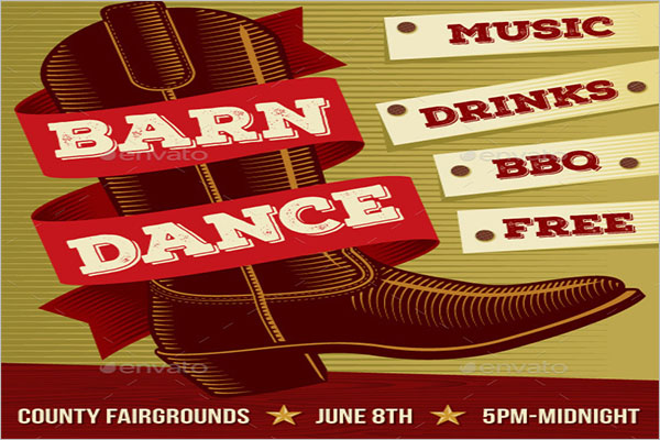 Country Music Barn Dance Poster