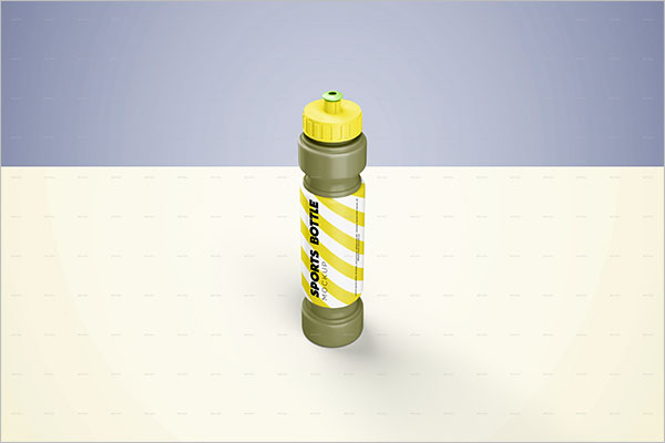 Creative Sports Bottle Mockup