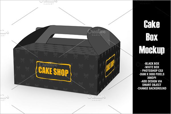 Cup Cake Box Mockup