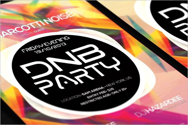 Dance Party Poster Template
