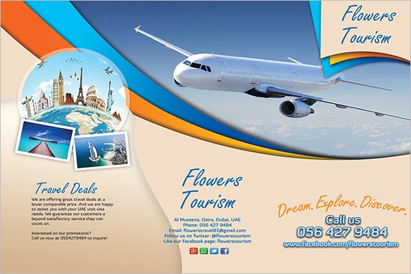 Discover Tourism Flyer Template