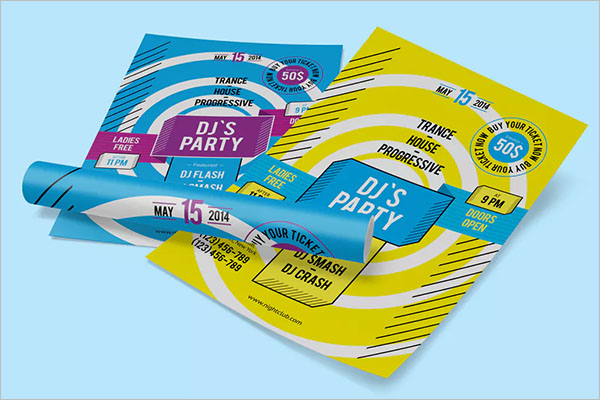 Dj's Party Poster Template