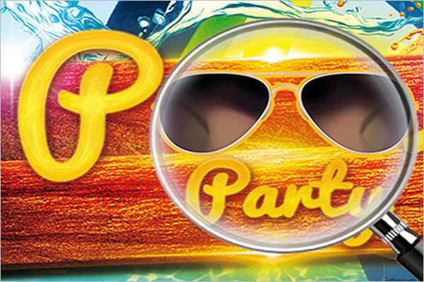 Example Pool Party Flyer Design