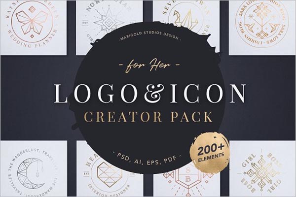 Fashion Logo & Icon Creator Pack