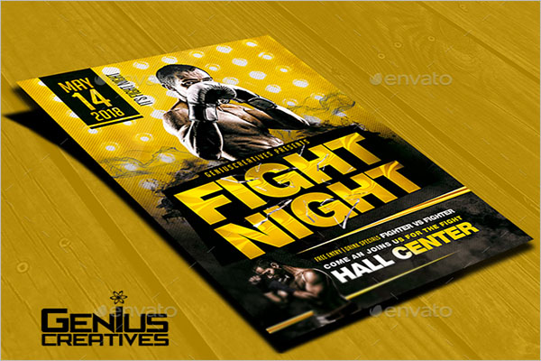 Fight Night Flyer Template