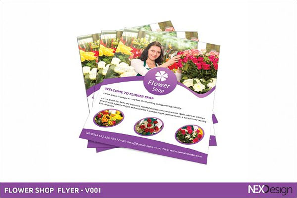 Flower Store Flyer Template
