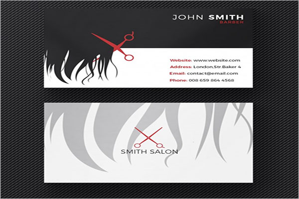 Free Hair Stylist Business Card Template