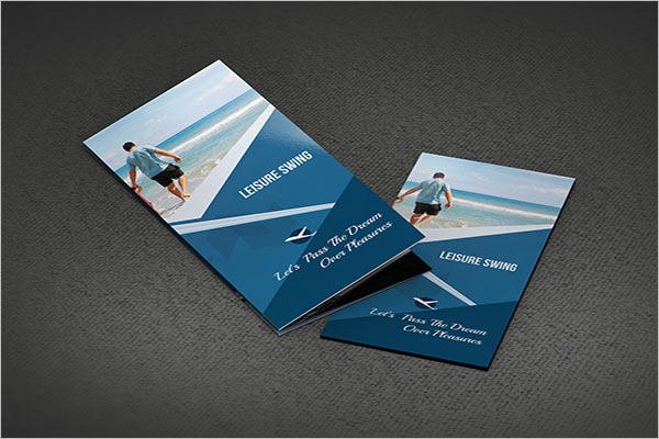 Free Travelling Trifold Brochure Template