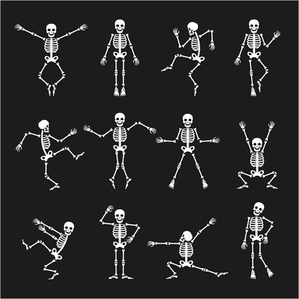 Funny Dancing Skeleton Set