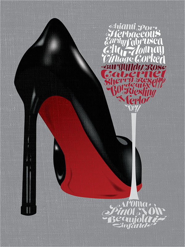 Graphic Wine Poster Design