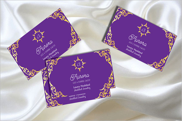 Jewelry Boutique Business Card Design