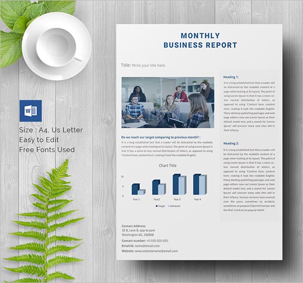 Medical Business Report Template