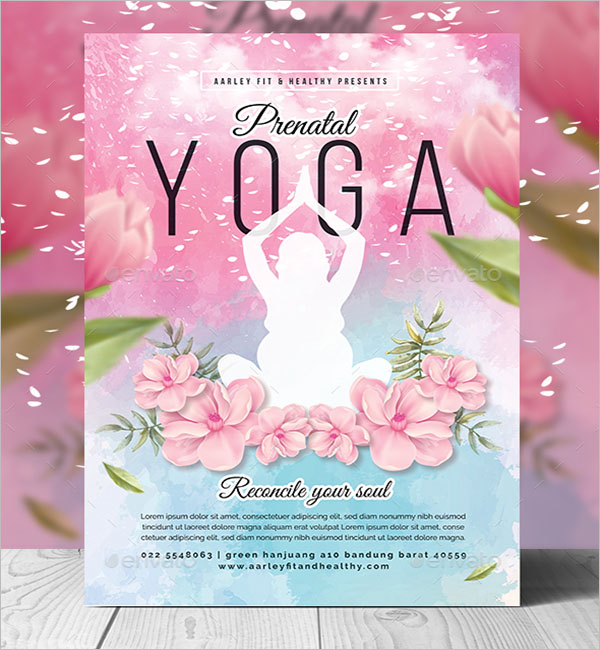 Mother Yoga Poster Design