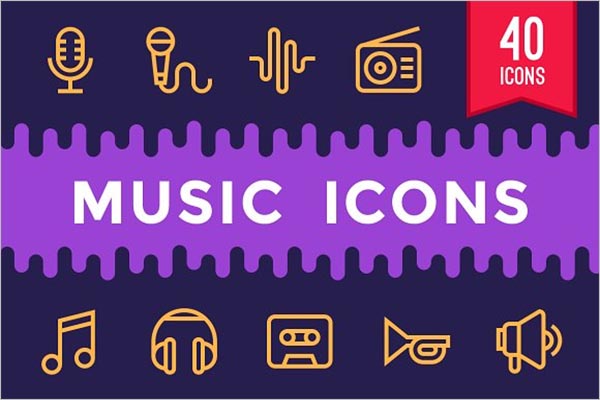 Music & Multimedia Icon Design