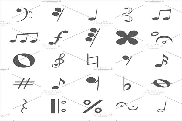 Musical Notes Icon Design