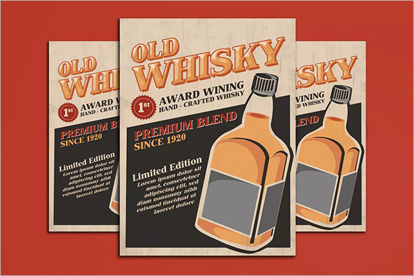 Old Whisky Poster Design