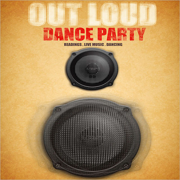 Out Loud Dance Party Poster Design