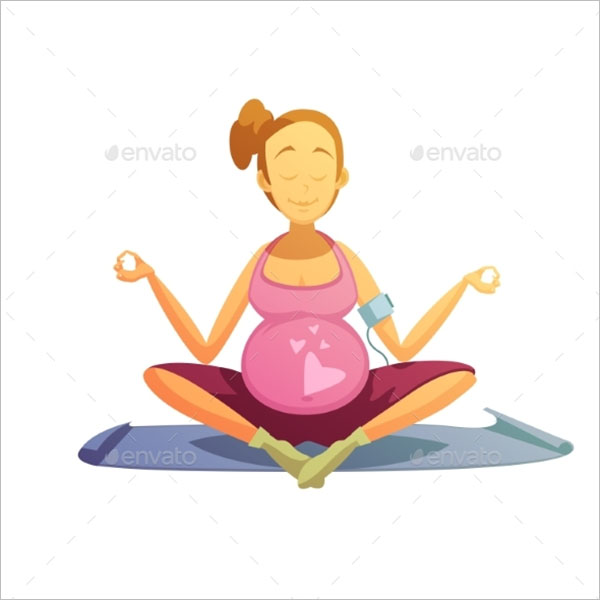 Pregnancy Yoga Poster Design