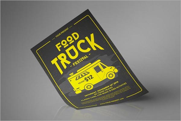 Premium Food Truck Flyer DesignÂ 