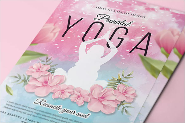 Prenatal Yoga Poster Design