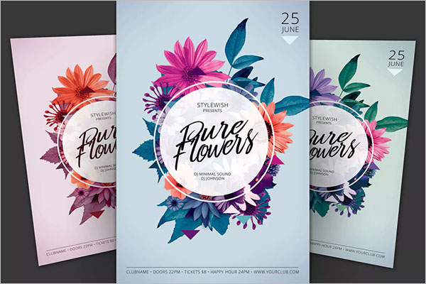 Pure Flower Flyer Template