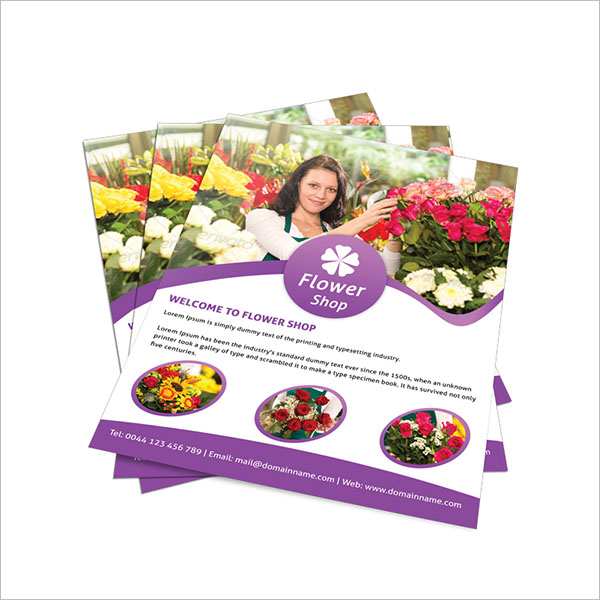Sample Flower Shop Flyer Template