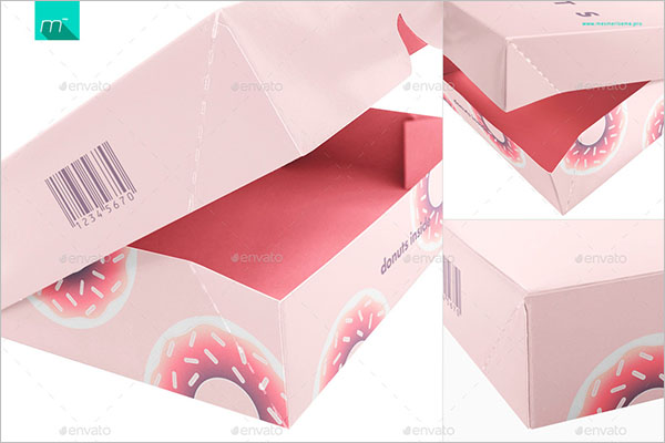 Set Of Cake Box MockupÂ 