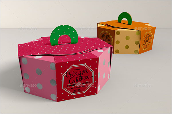Simple Cake Box Mockup