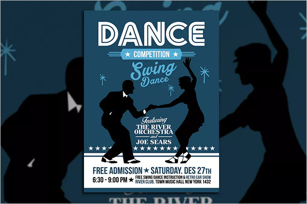 Swing Dance Competition Poster Flyer