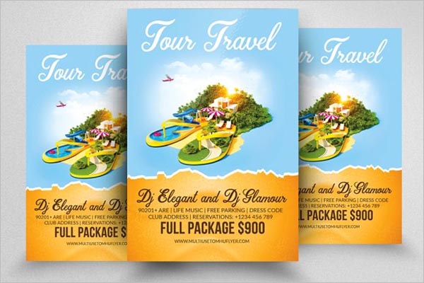 Vacation Tourism Flyer Template