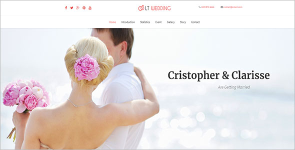 Wedding Onepage WordPress Theme