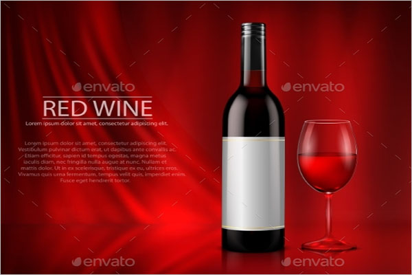 Wine Poster Design Vector