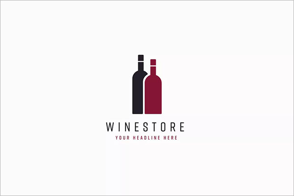 Wine Store Logo Template