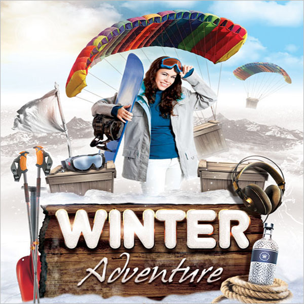 Winter Adventure Flyer Template