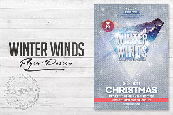 Winter Wind Flyer Poster
